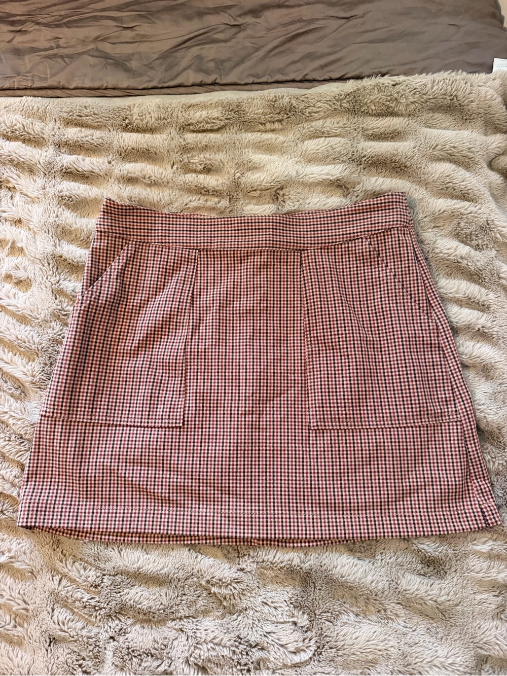 A New Day Gingham Mini Skirt